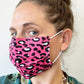 Pack Of Two Leopard Print 100% Cotton Facemask