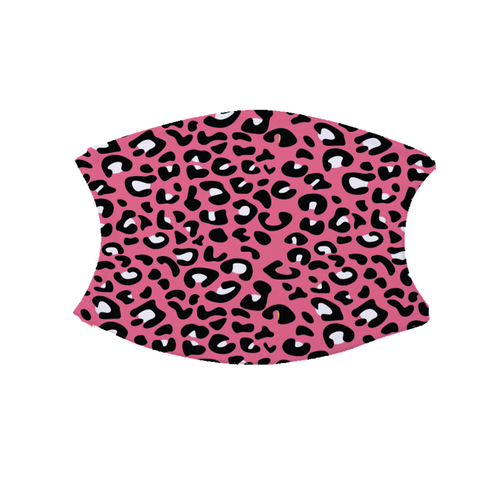Pink Leopard Print Facemask With Filters
