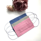 Pack Of Five Pink Pin Spot 100% Cotton Facemasks