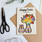 Personalised 3D Wooden Easter Flower Card – Keepsake Gift