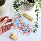 printed acrylic coronation coaster