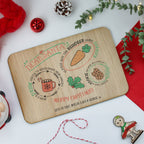 Personalised Santa Plate Board