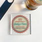 Personalised Clear Acrylic Printed Beer Mat Coaster