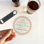 Personalised Clear Acrylic Printed Beer Mat Coaster