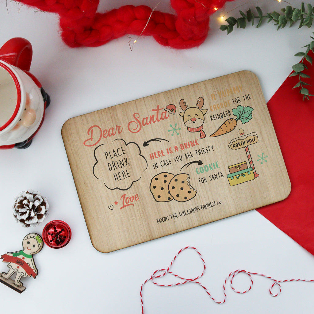 Personalised Santa Treat Plate Board