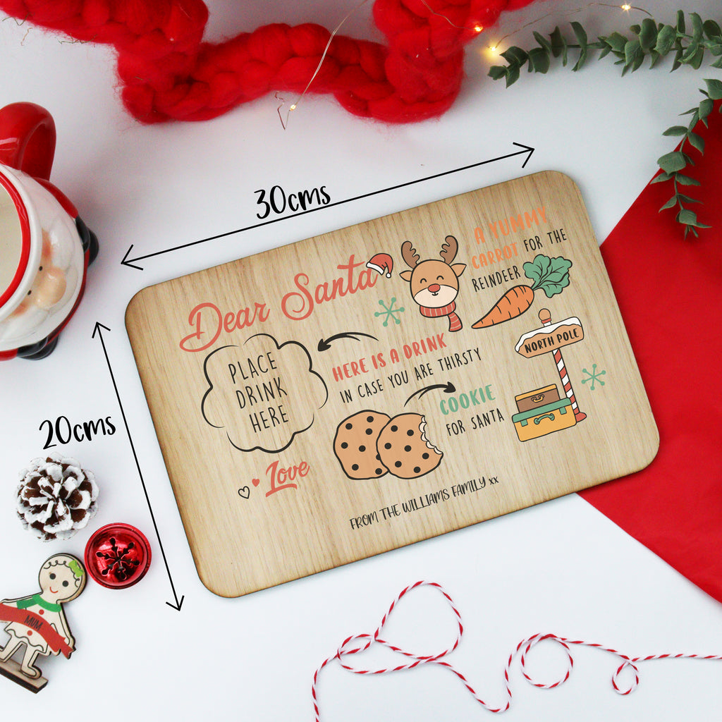 Personalised Santa Treat Plate Board