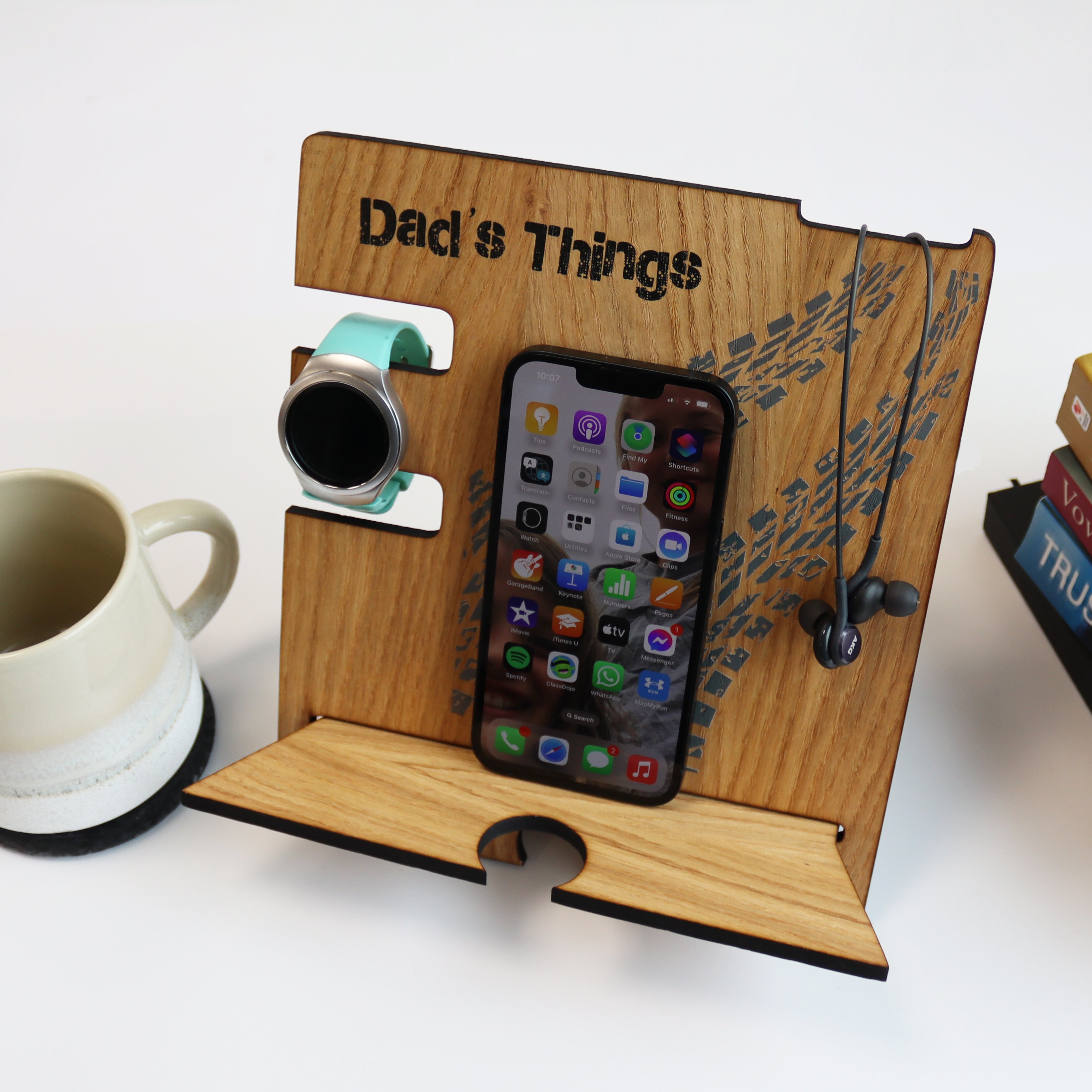 fathers day gift watch and phone holder
