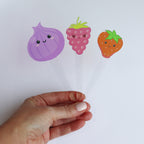 Set Of 12 Cute Veg And Fruit Plant Markers