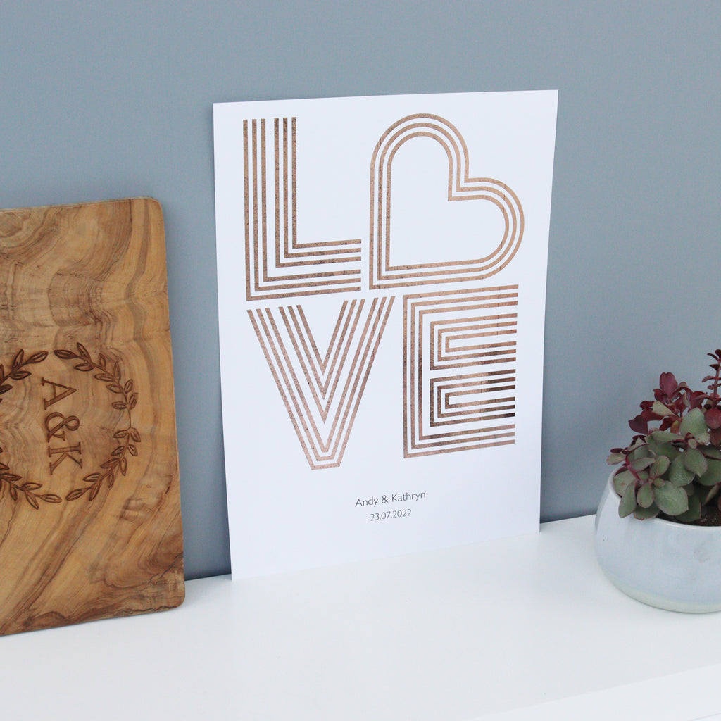 Foil Love Print
