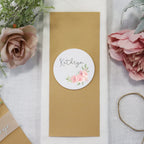 Personalised Printed White Acrylic Wedding Place Name