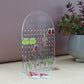 personalised acrylic earring holder can hold 50 sets of earrings