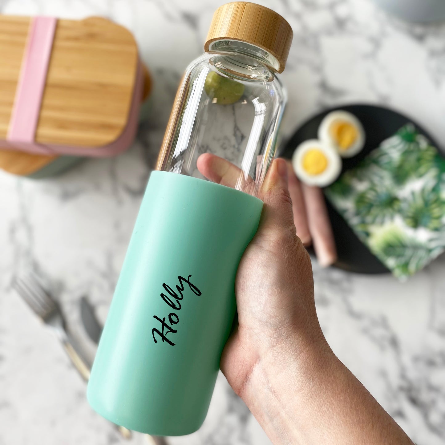 Personalised Bamboo Water Bottle