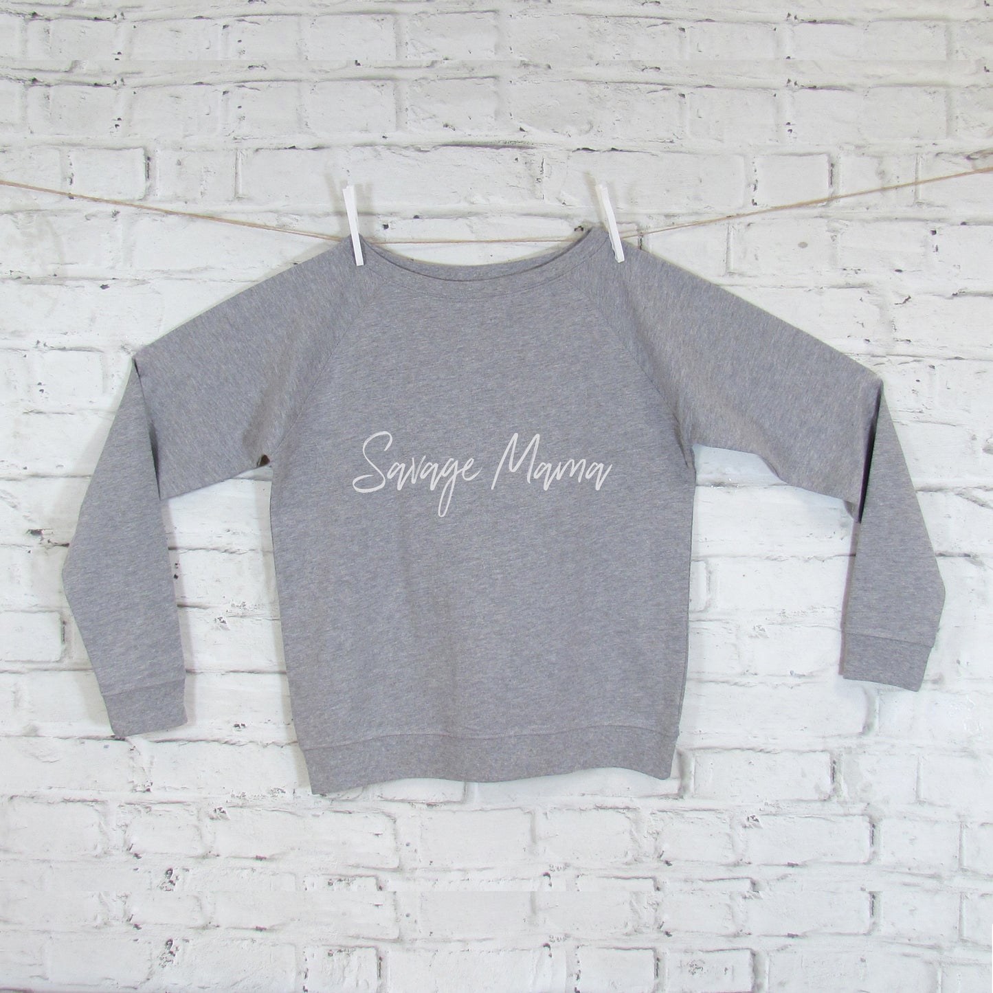 Savage Mama Slogan Sweatshirt