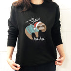 Christmas Slow Ho Ho Sloth Jumper