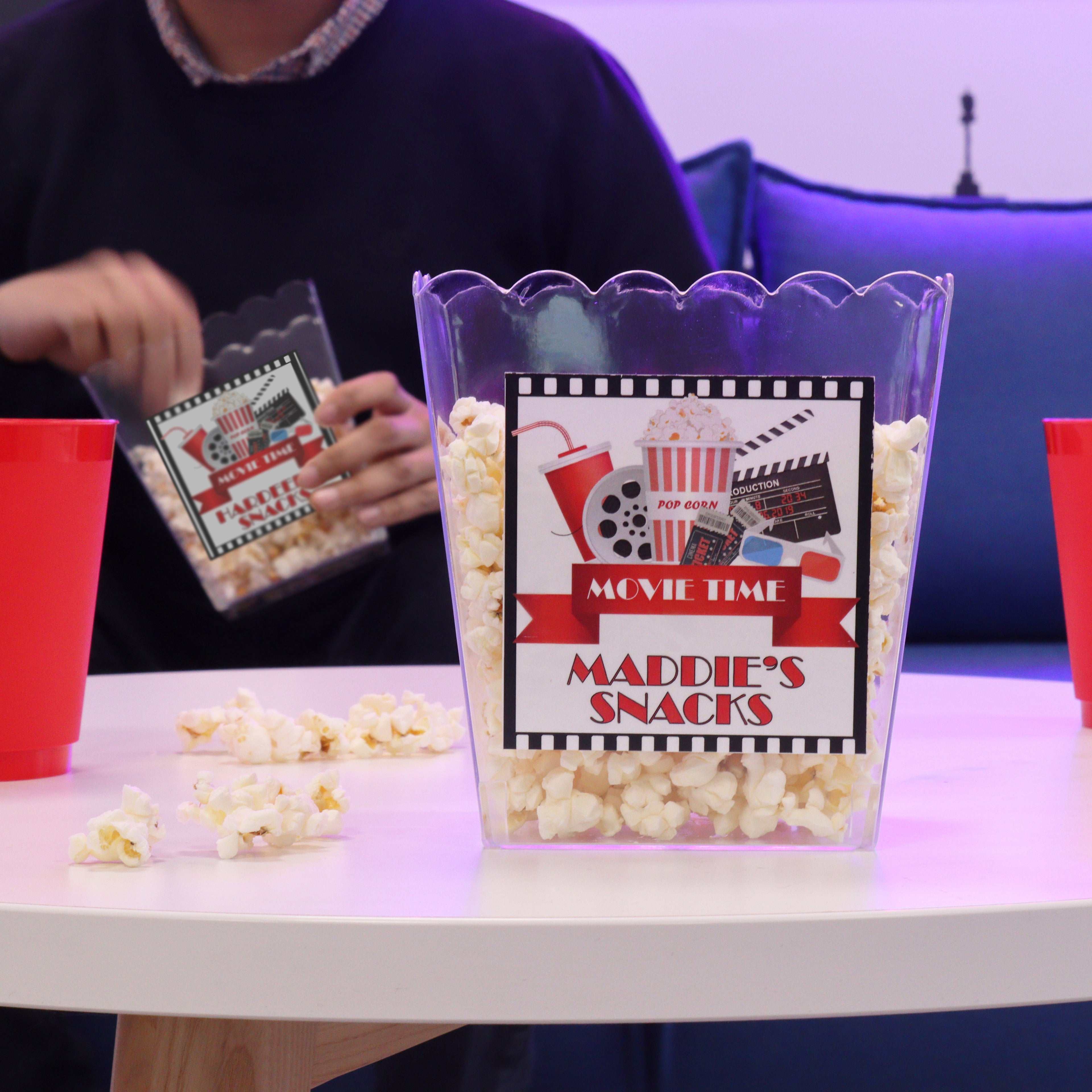 Movie Night Snack Popcorn Box