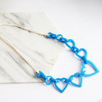Large Heart Acrylic Necklace