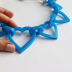 Large Heart Acrylic Necklace