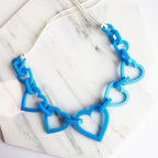 Large Heart Acrylic Necklace