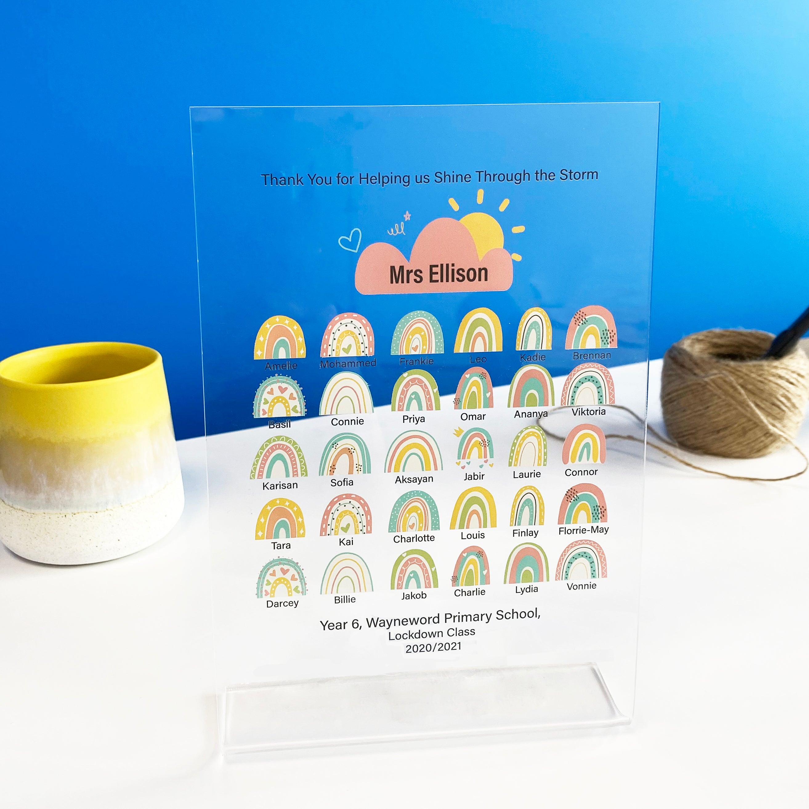 Personalised Teacher Desk Stand