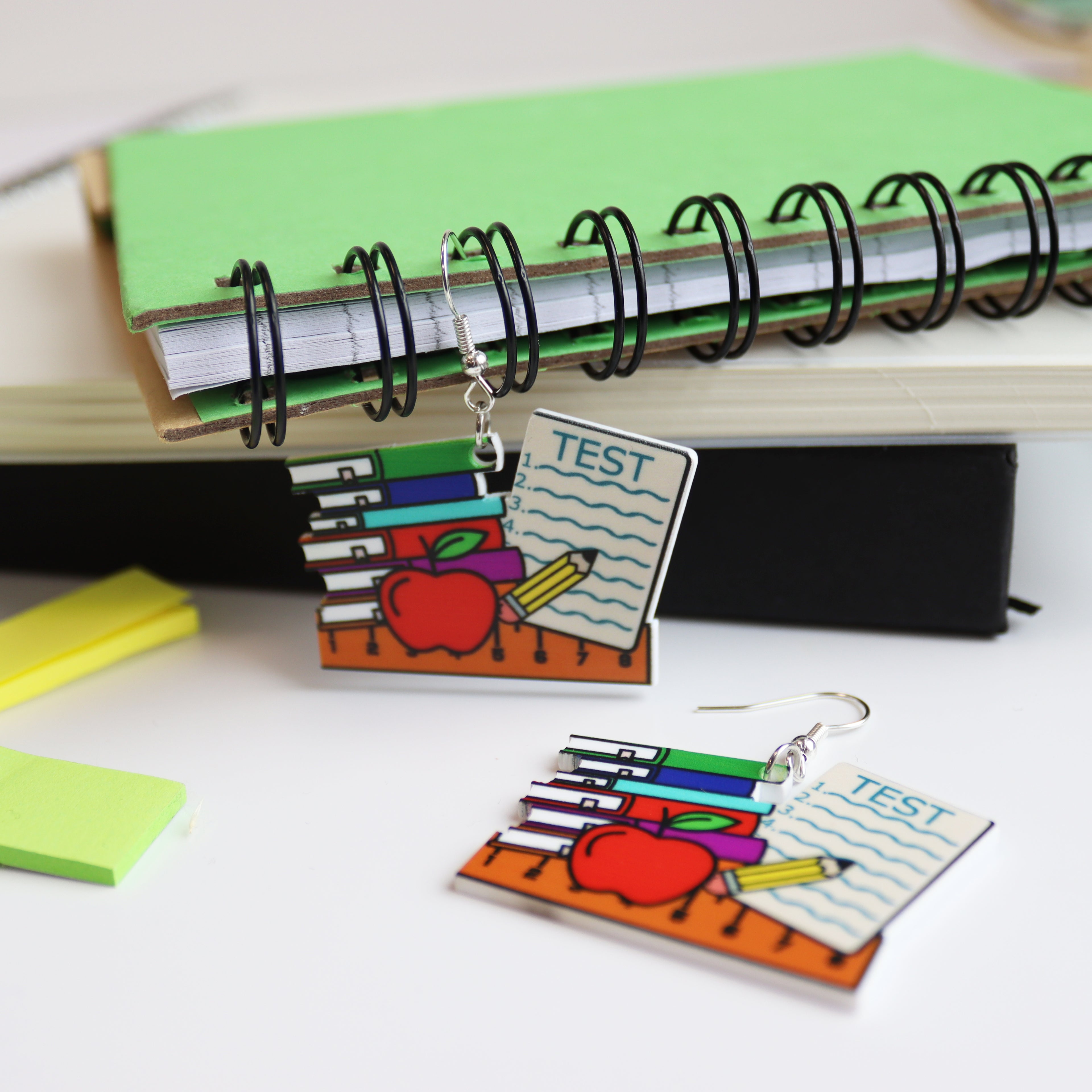 Teacher Book Stack Earrings
