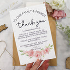 Wedding Thank You Place Setting