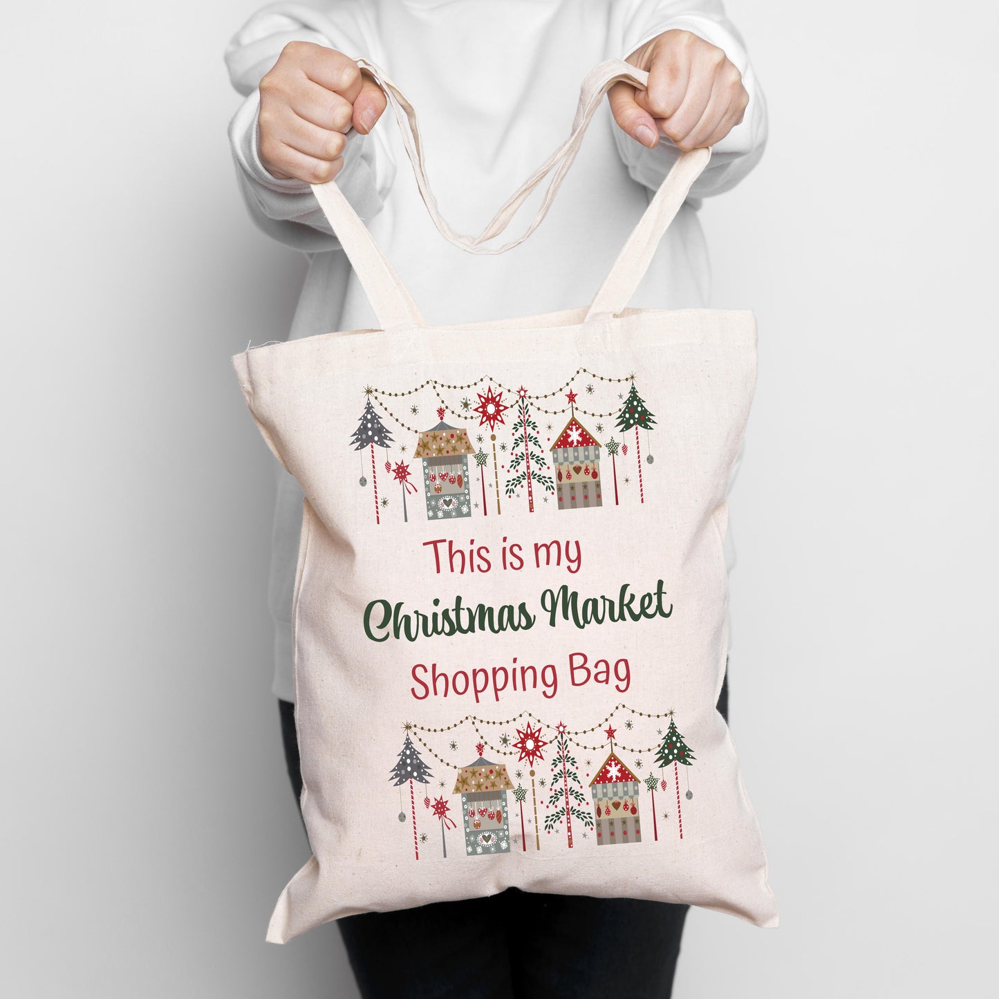 Christmas Market Tote Bag