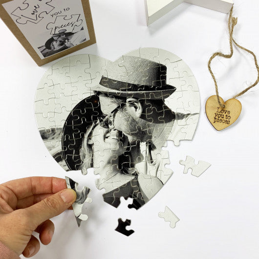 Personalised Heart Love You To Pieces Jigsaw