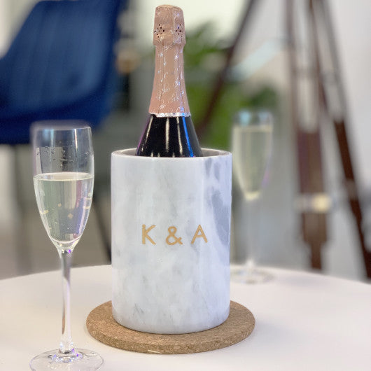 Personalised Engraved Marble Wine Cooler