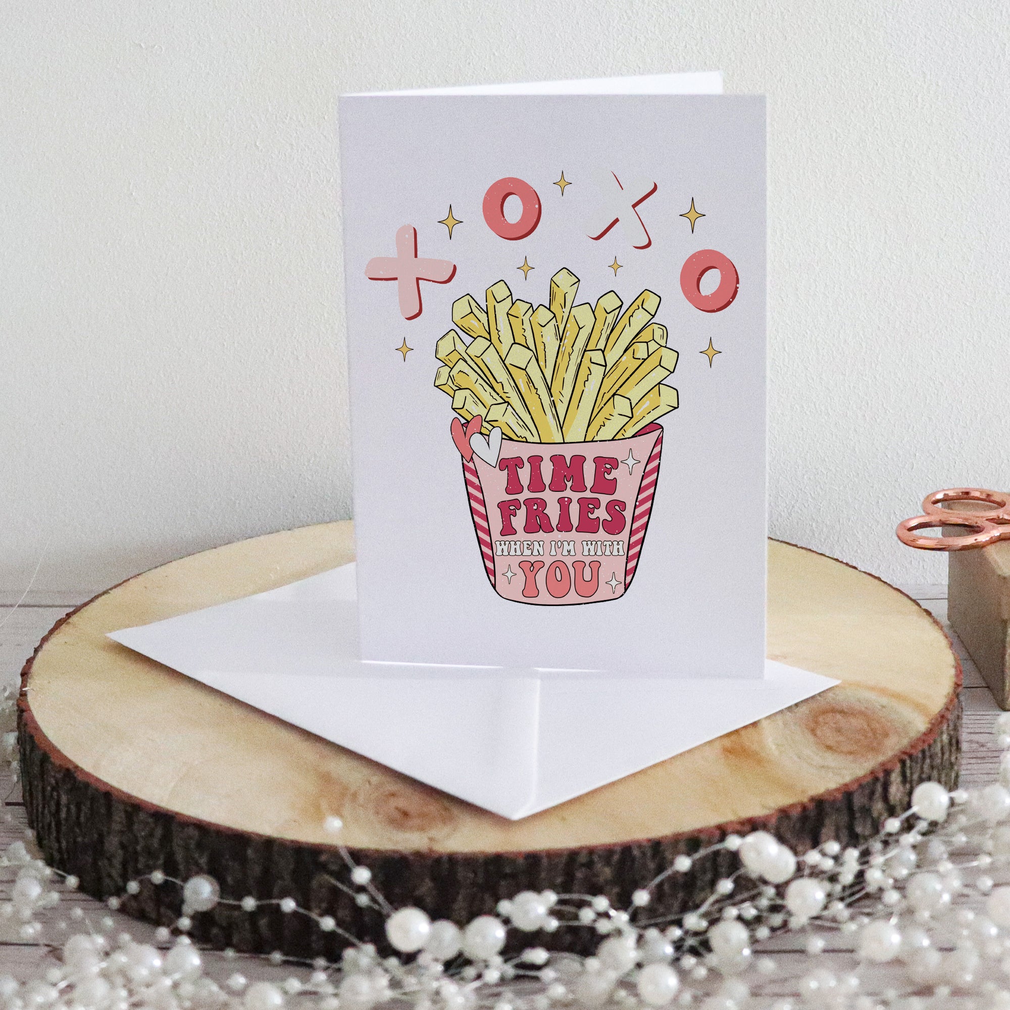 Funny 'Time Fries' Valentine's Card
