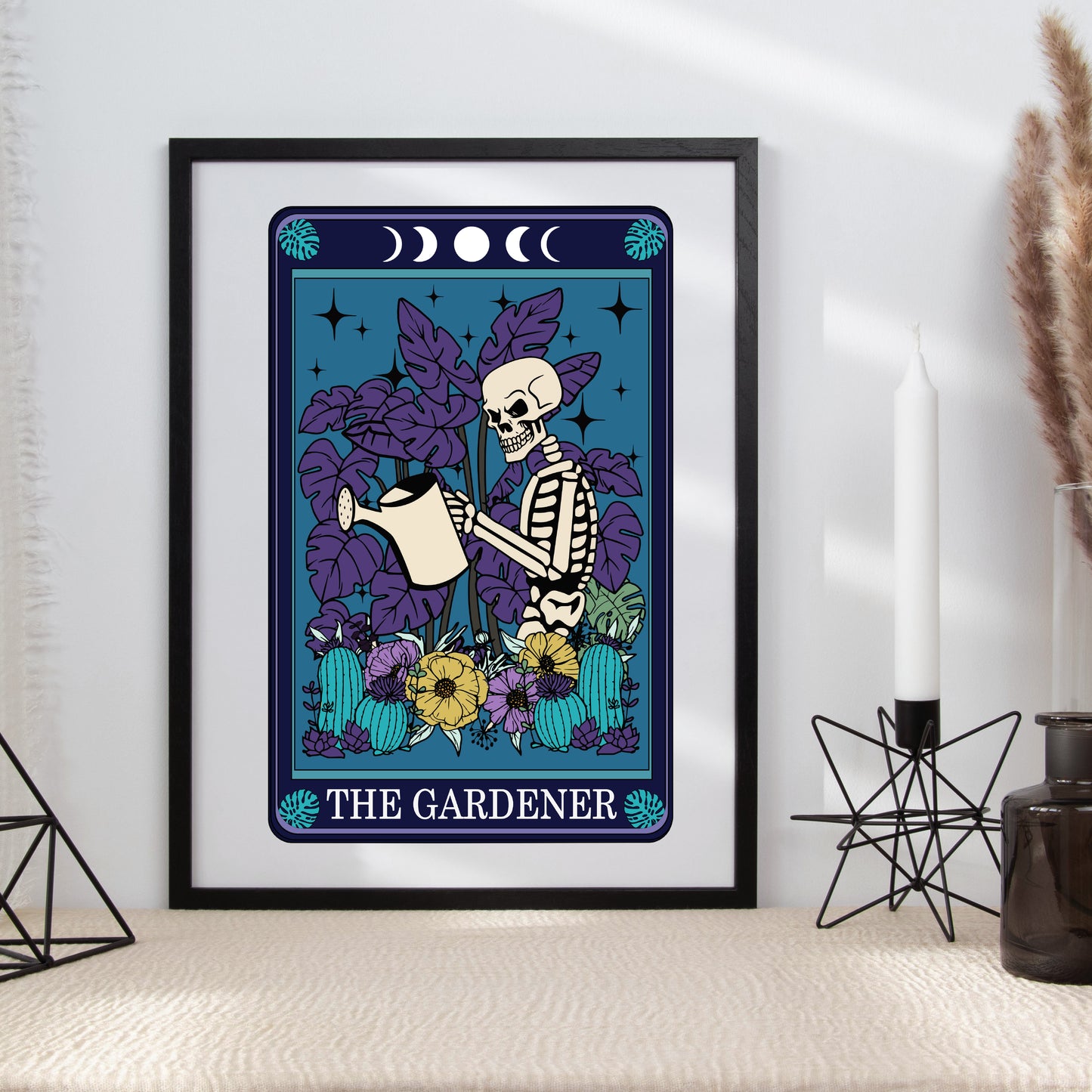 Tarot Gardener Lover Typographical Print