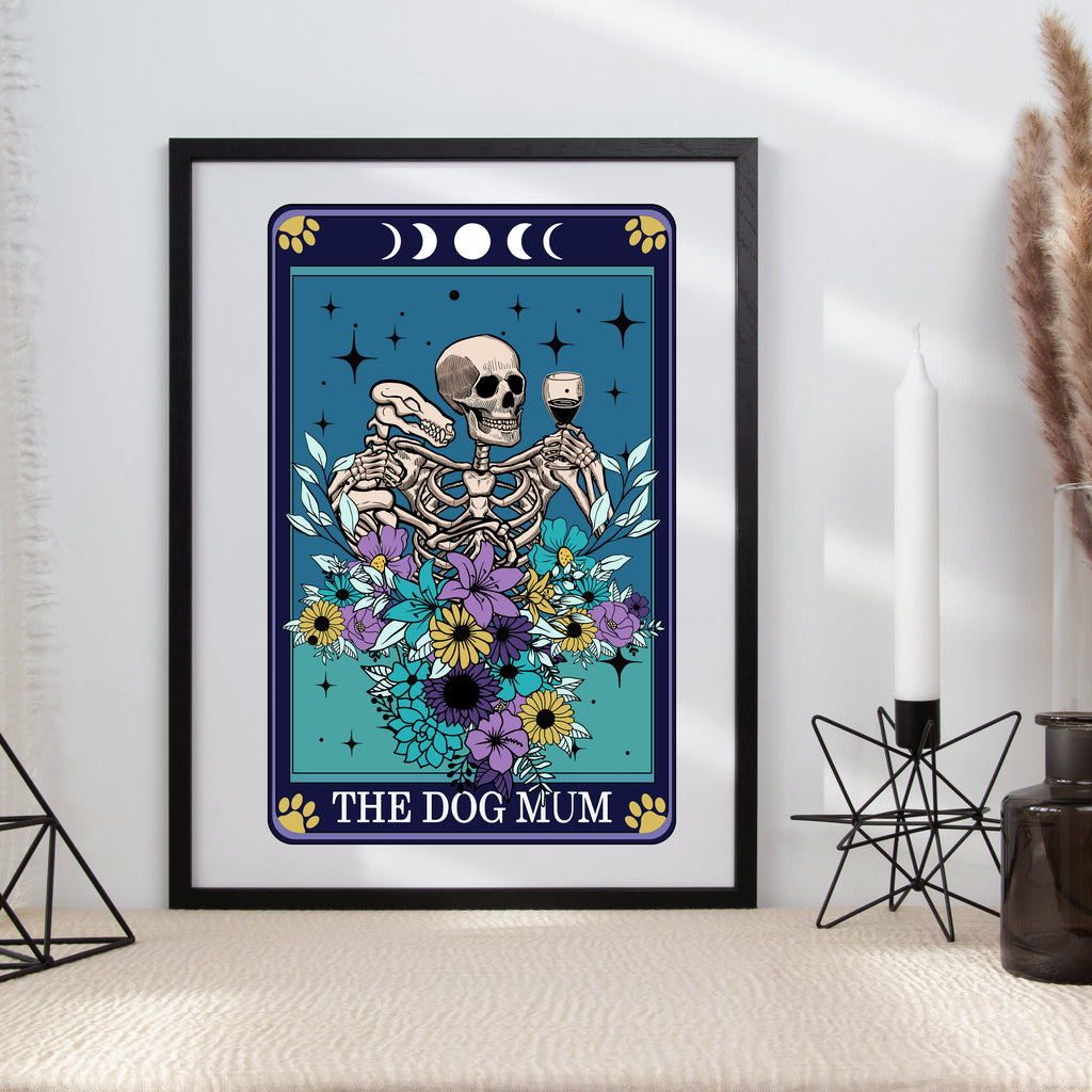 Tarot Dog Mum Typographical Print
