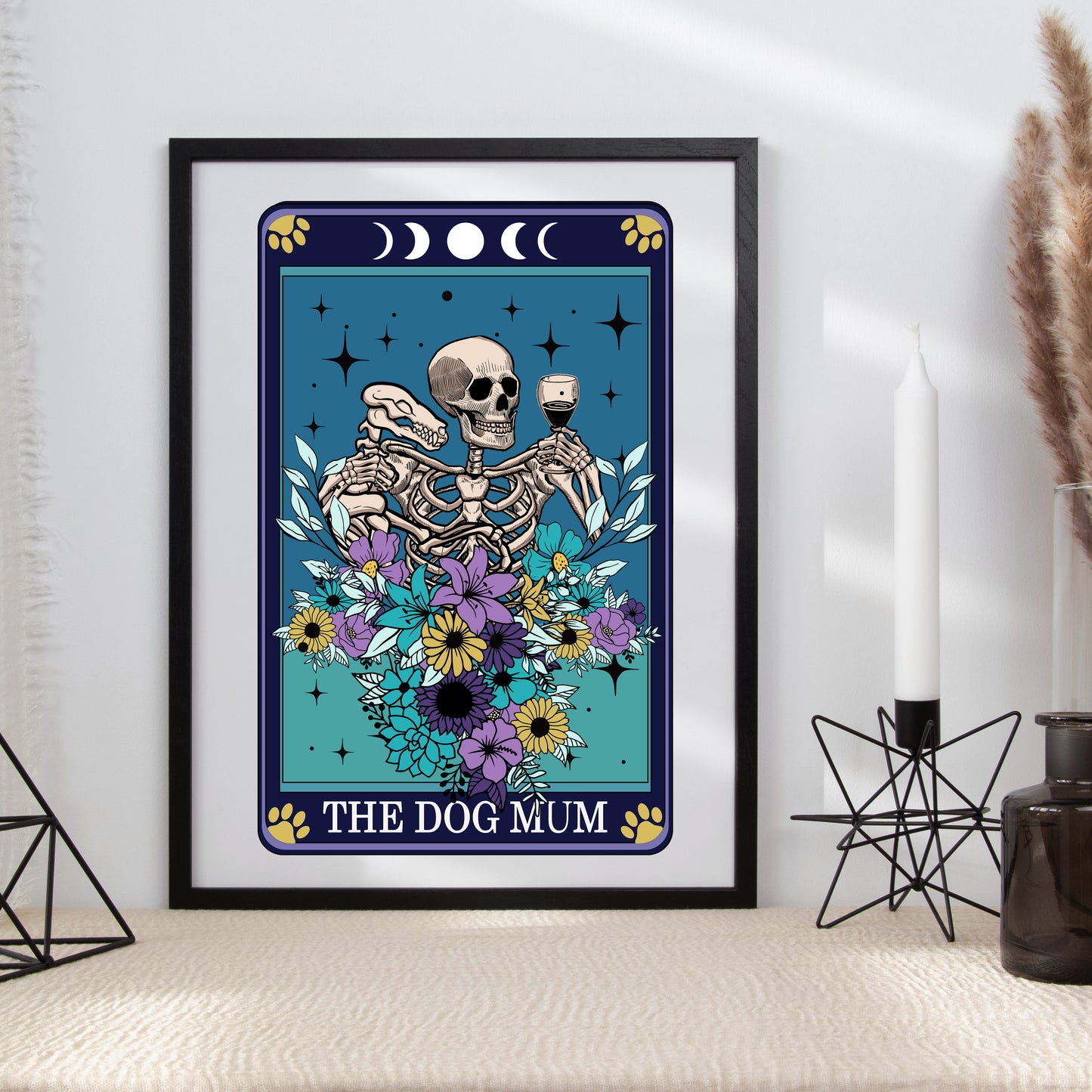 Tarot Dog Mum Typographical Print