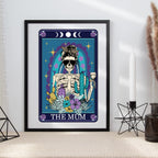 Tarot Style Wine Mum Funny Typographical Print