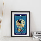 Tarot Coffee Lover Typographical Print