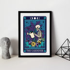 Tarot Gardener Lover Typographical Print