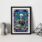 Tarot Style Typographical Print The Reader