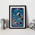 Tarot Style Typographical Print The Overthinker