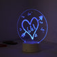 Personalised Love Valentine's Personalised LED Light