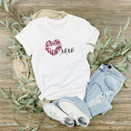 Heart Print Tshirt Xoxo