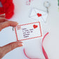 Personalised Love Letter Valentine's Keyring