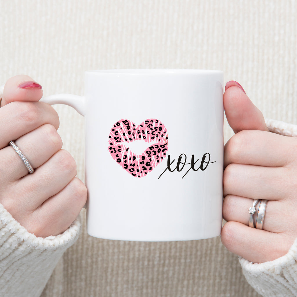 Leopard Print Love Mug