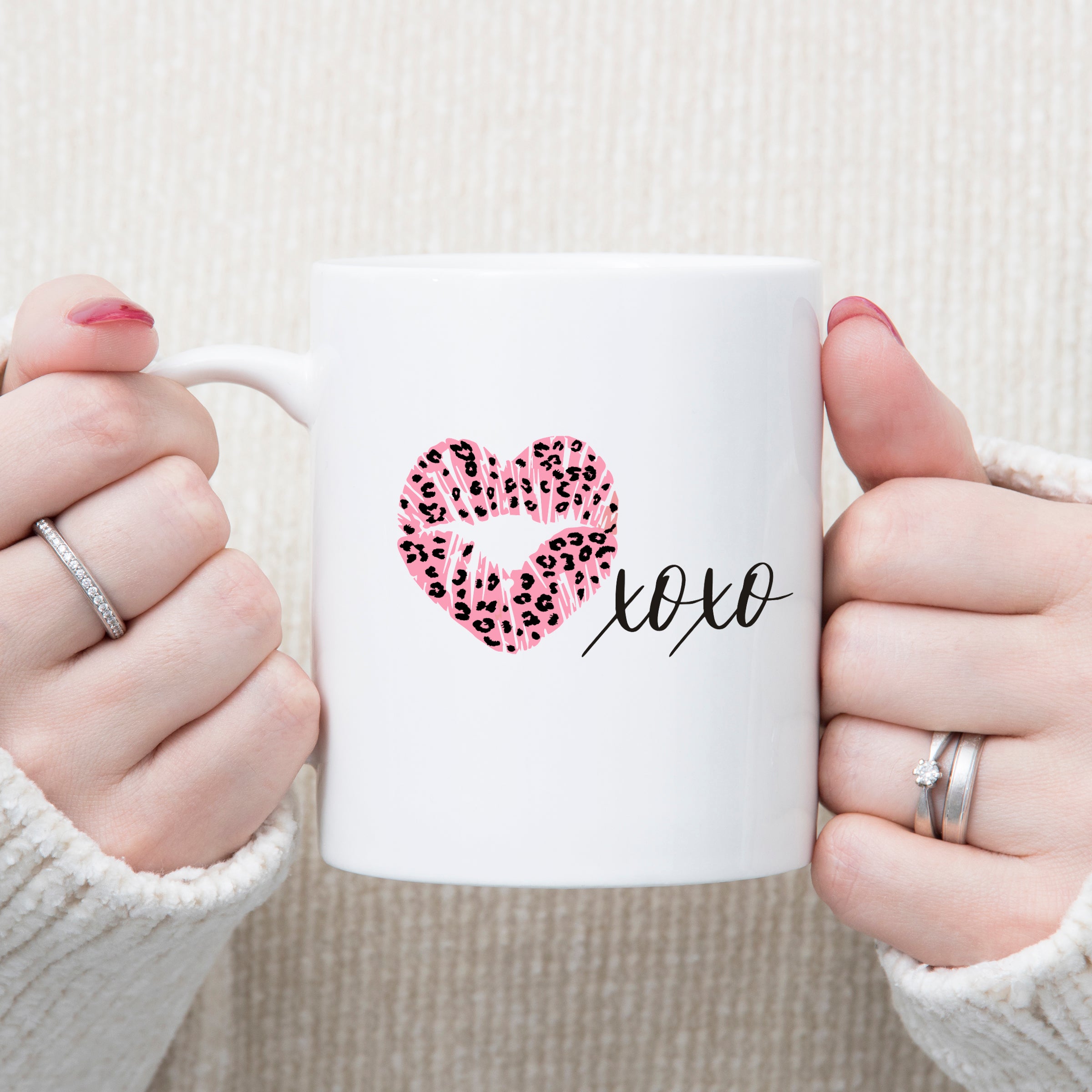Leopard Print Love Mug