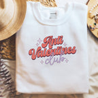 Soft cotton jumper with retro design Valentine's print