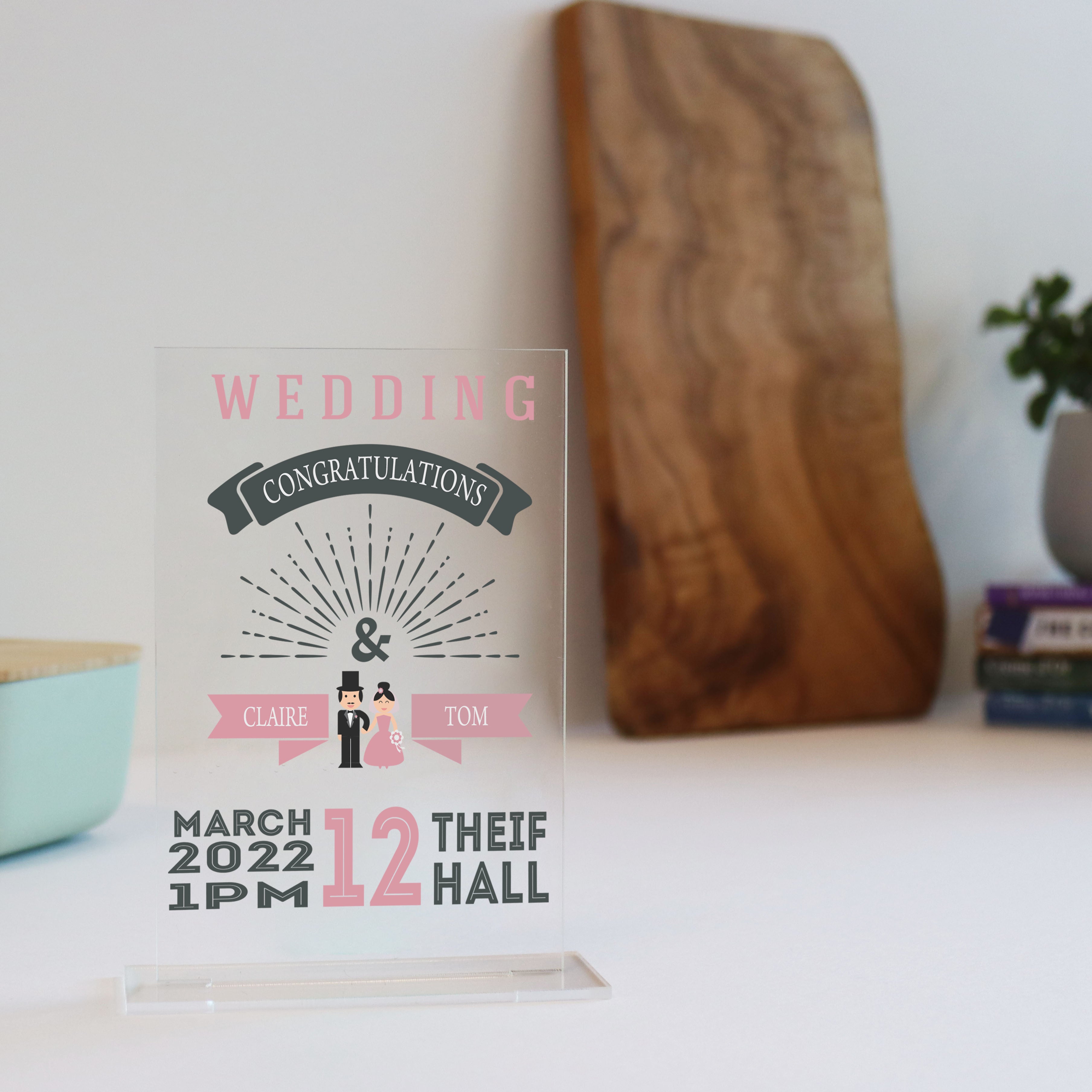 Personalised Printed Wedding Alternative Card