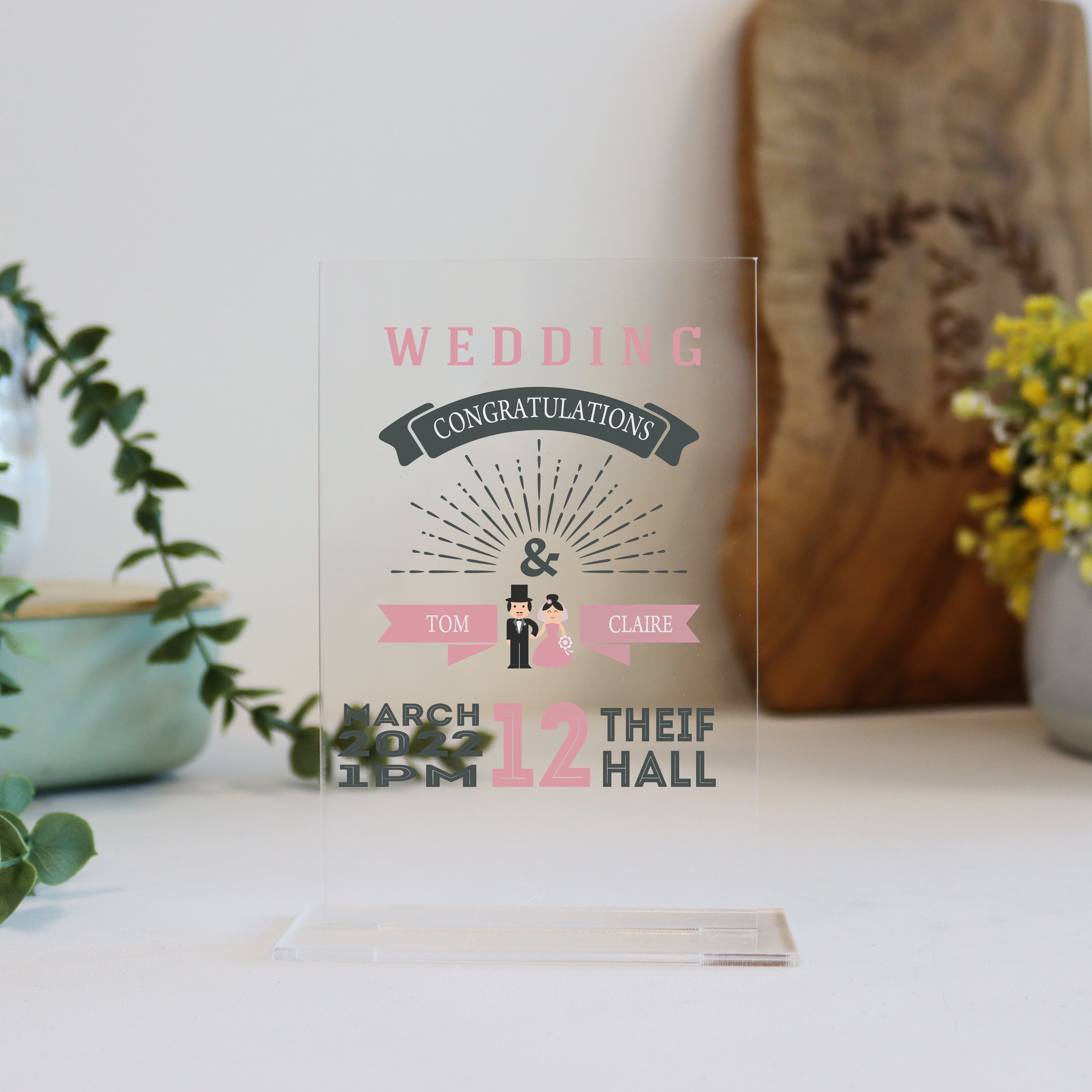 Personalised Printed Wedding Alternative Card