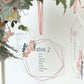 Hexagonal Acrylic Hanging Wedding Table Plan