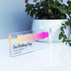 First Dance Wedding Soundwave Acrylic Block