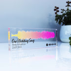 First Dance Wedding Soundwave Acrylic Block