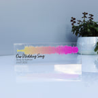 First Dance Wedding Soundwave Acrylic Block