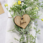 Personalised Wooden Heart Name Setting